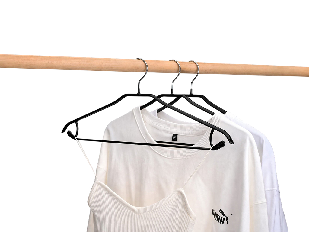 Вешалка Idea Home, металл с резиновым покрытием, 45×20×1,2см, цвет черный