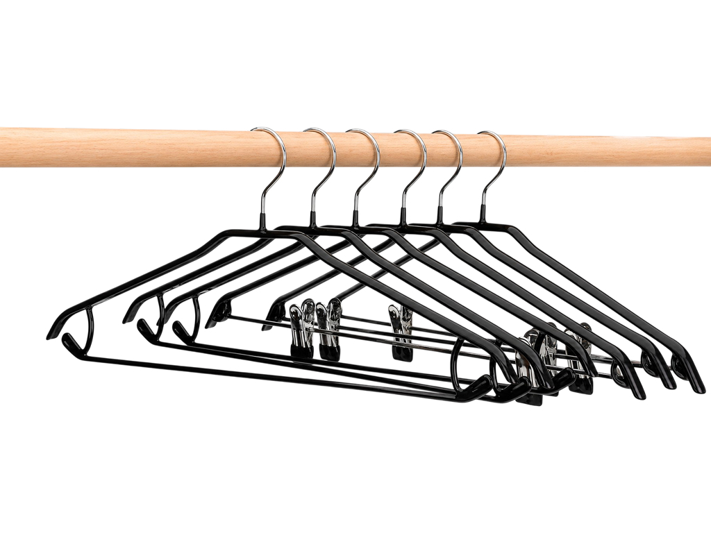 Вешалка Idea Home, металл с резиновым покрытием, 45×20×1,2см, цвет черный