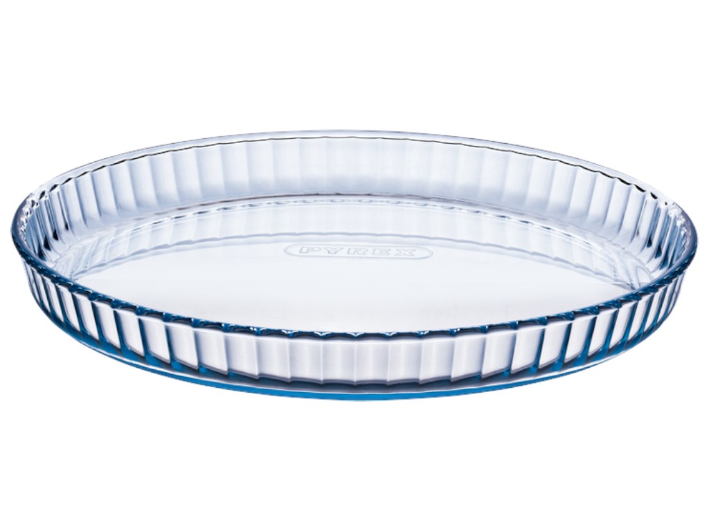 Форма для выпечки Pyrex, рифленый край, 25 см, боросиликатное стекло