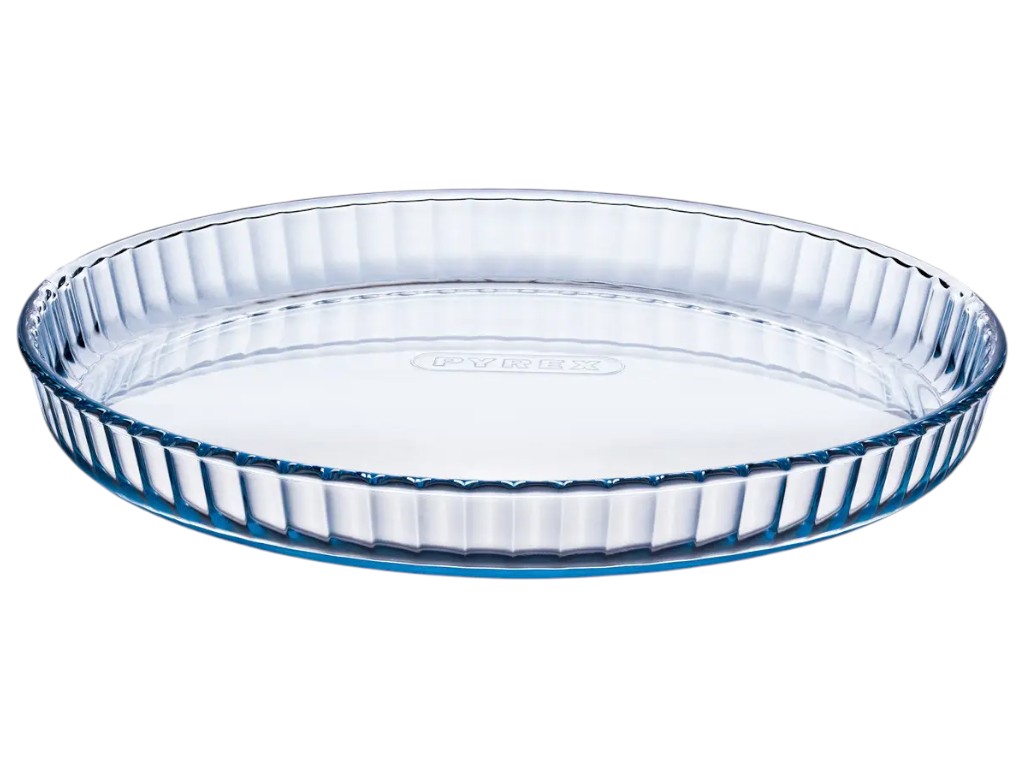 Форма для выпечки Pyrex, рифленый край, 31 см, боросиликатное стекло