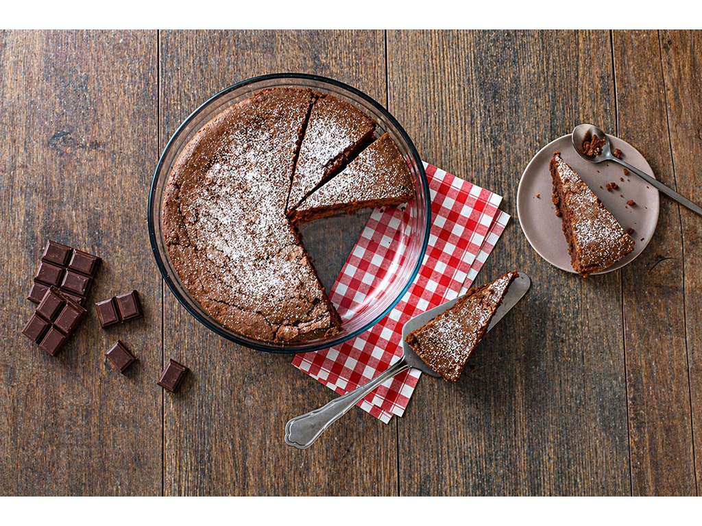 Форма для запекания O Cuisine, боросиликатное стекло, круглая, 26см, 2,1л