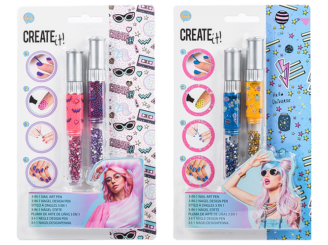 Детский набор Create It! Гелекси, 3в1, для дизайна ногтей, 8712916092070