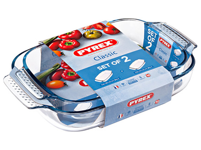 Набір форм Pyrex Classic, 39х25,35х23см, прямокутні (ціна за набір 2 штуки) 3426470277624