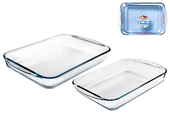 Набір форм Pyrex, 40х27см, 35х23см (ціна за набір 2 предмета) 3426470271806