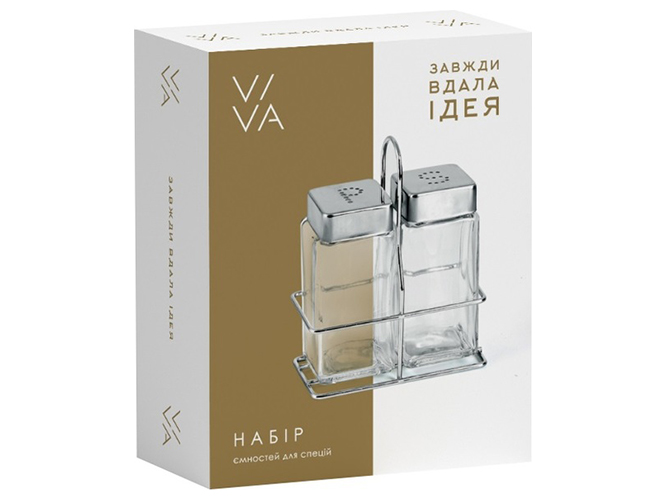 Набор для специй Viva Basic, на металлической подставке, 6900068706583