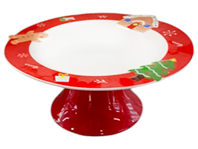 Блюдо на ножке Led NY Treat, круглое, 28см, 6900069906562