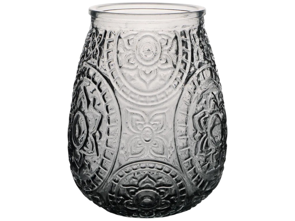 Ваза Viva Grace, скло, 15,5 см, колір сірий