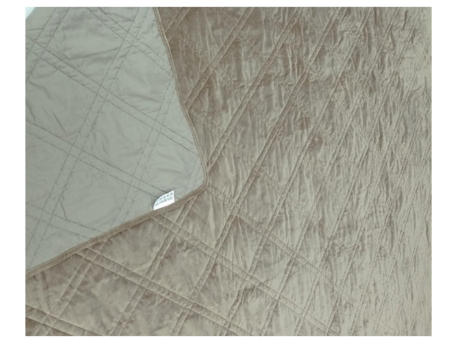 Покривало Soho Velvet Vip Romb Latte, 220x240см, 6900069923248