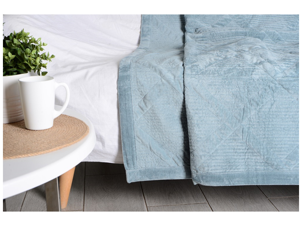 Покривало Soho VELUR Blue, 200x230см, 6900069923262