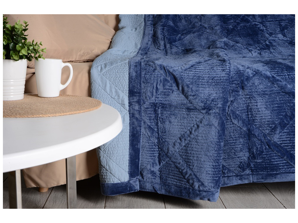 Покривало Soho VELUR Deep Blue, 200x230см, 6900069923323