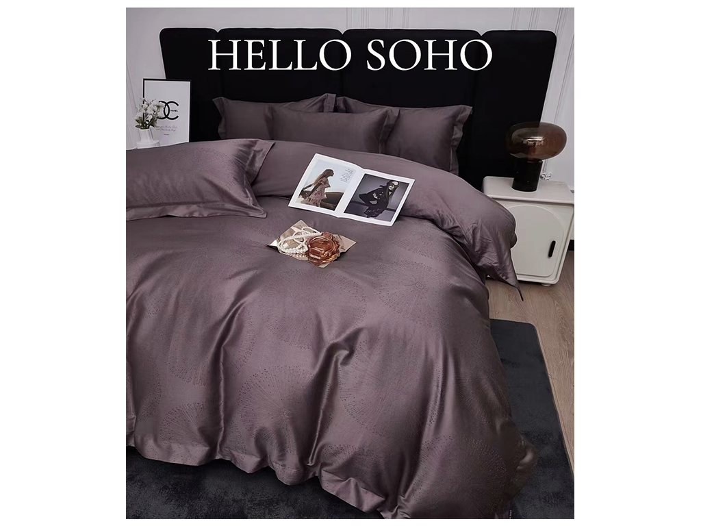 Комплект постельного белья Soho Евро Boutique, 200x230см, Сircle Plum, 6900069939546