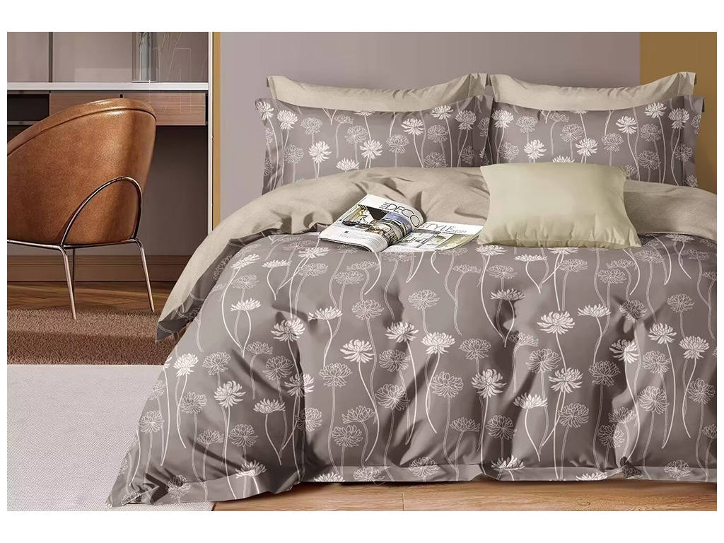 Комплект постельного белья Soho Евро Lounge, 200x230см, Allore Cappuccino, 6900069941792