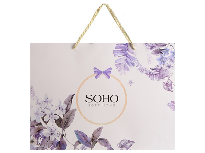 Комплект постельного белья Soho Евро Lounge, 200x230см, Glam Brown, 6900069942034