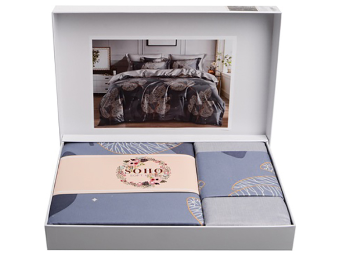 Комплект постельного белья Soho Евро Lounge, 200x230см, Parato Grey, 6900069941532