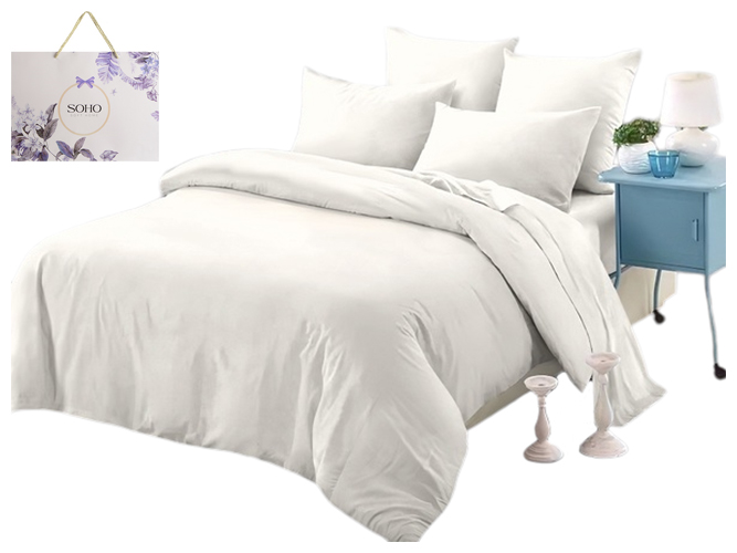 Комплект постельного белья Soho Евро Lounge One White, 200х230см, 6900069989190