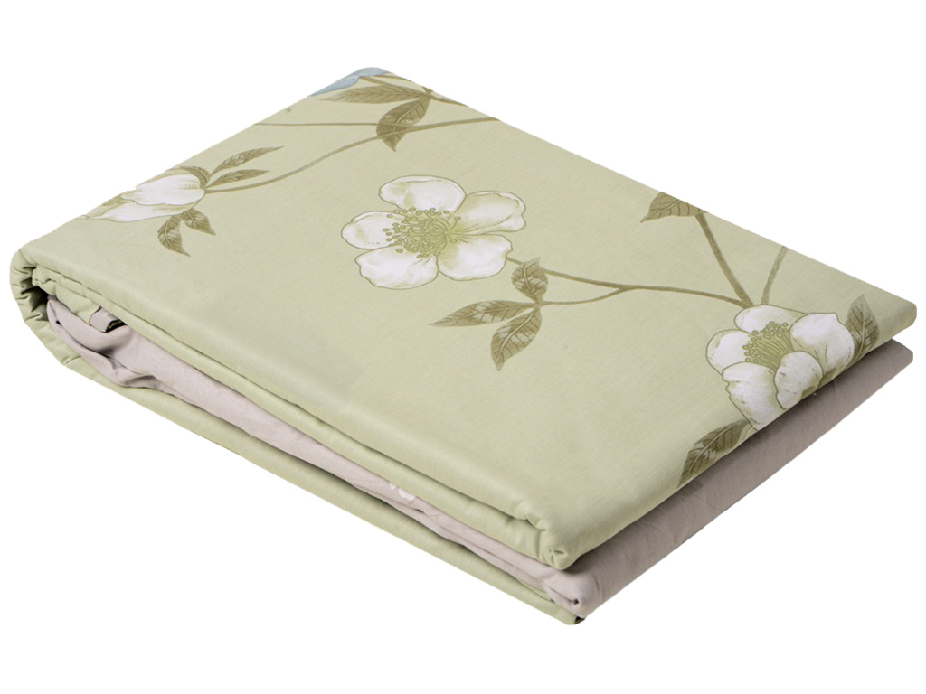 Комплект постільної білизни Soho Євро Elle Flower Olive Grey, 200х230см, 6900069991780