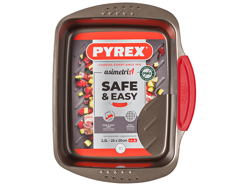 Форма для запекания Pyrex Asimetria, углеродистая сталь, 2,3л, 25×20см, цвет бронзовый