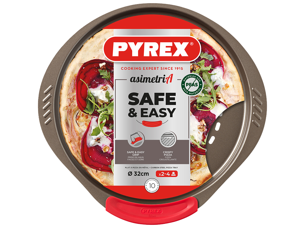 Форма для пиццы Pyrex Asimetria, углеродистая сталь, 32см, цвет бронзовый