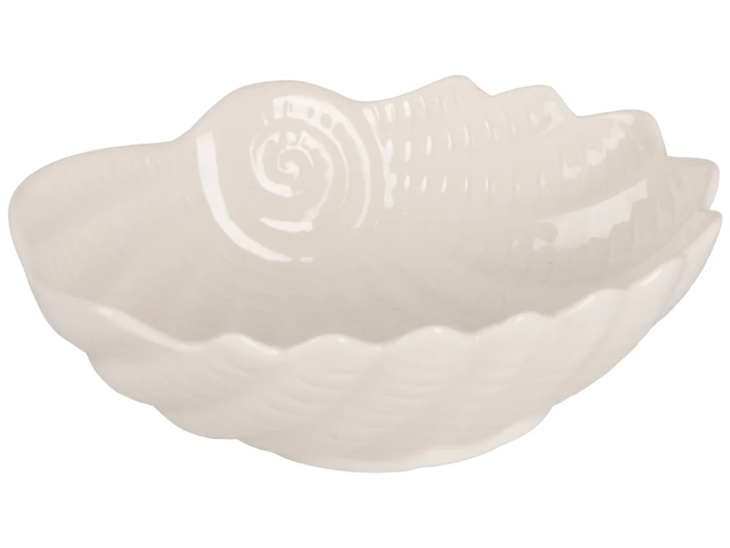 Блюдо Led Shell Shell, овальное, фарфор, 16×12×5см, цвет белый