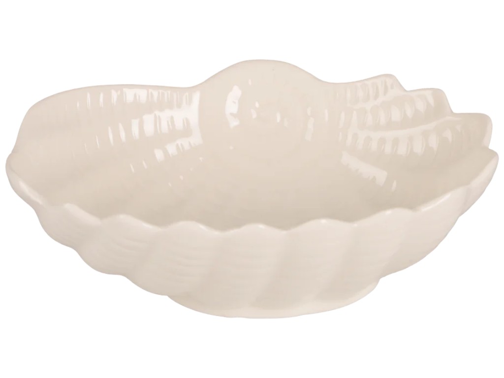 Блюдо Led Shell Shell, овальное, фарфор, 16×12×5см, цвет белый