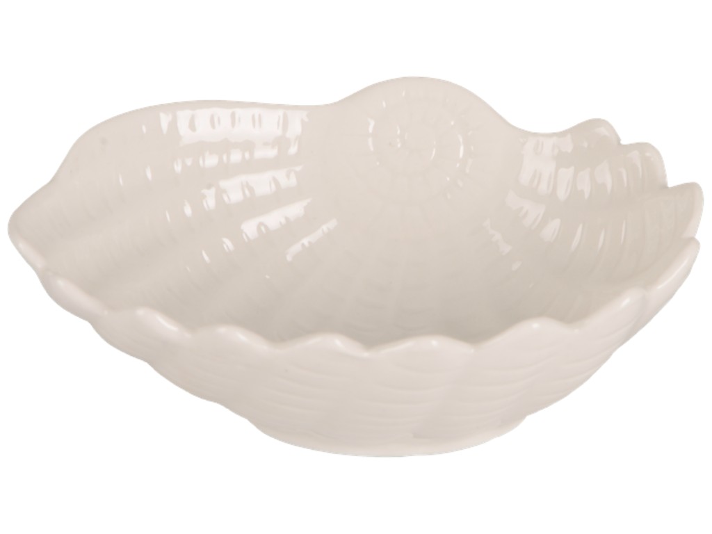 Блюдо Led Shell Shell, овальное, фарфор, 13×10×4см, цвет белый