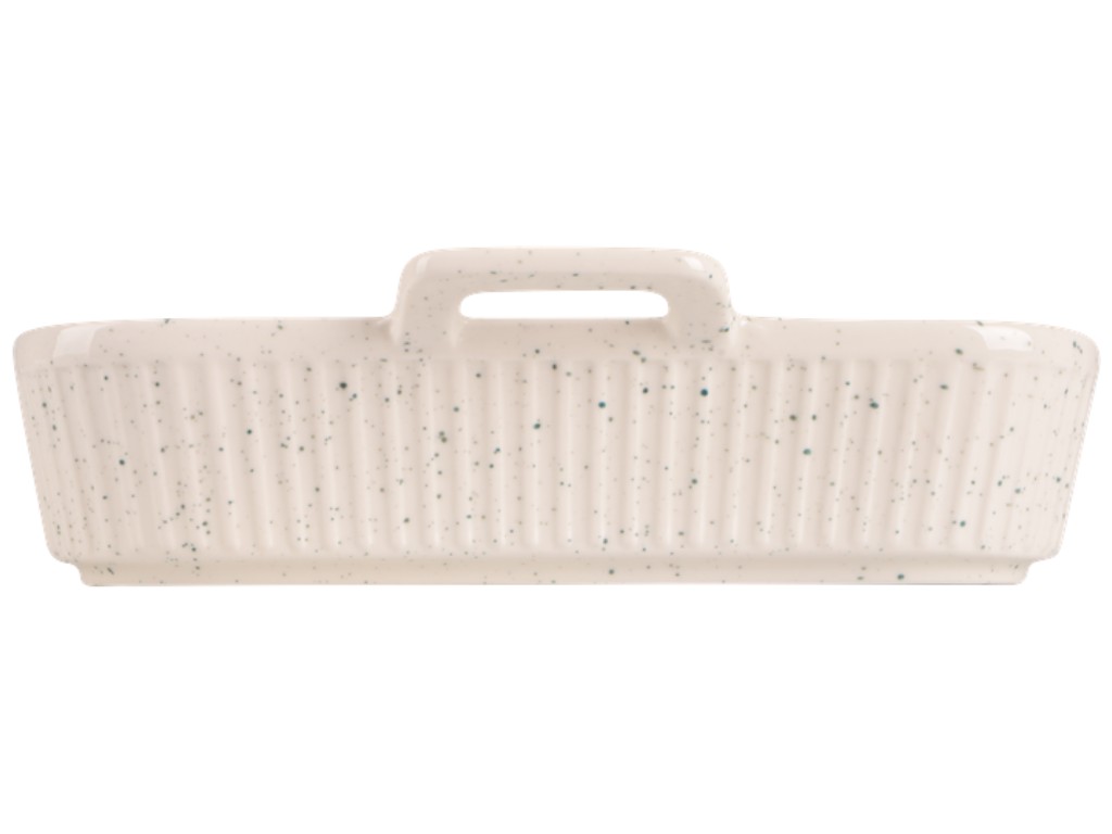 Форма для запекания Led Spotted, прямоугольная, фарфор, 20×16см, цвет бежевый