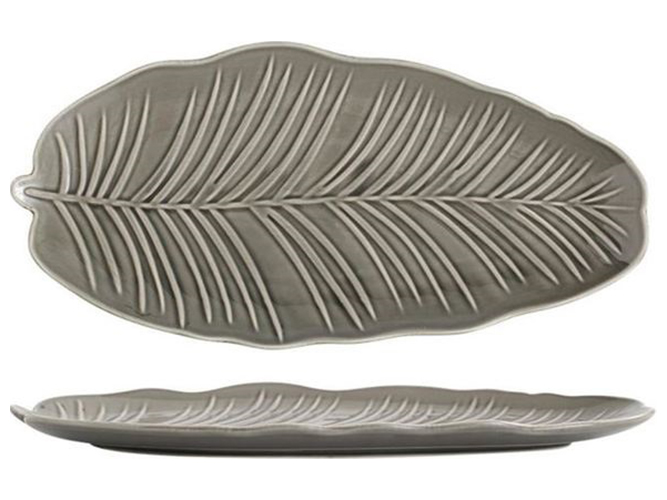 Блюдо Limited Edition Leaf Grey, 30x16,8см, овальне, 6900069906777