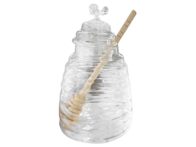 Банка Led Honey с бамбуковой ложкой, 480мл, 6900069906371