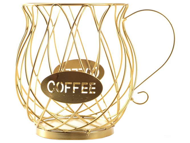 Ваза для фруктов Viva Lacy Mug Gold, 18x14x9,5см, 6900069839402