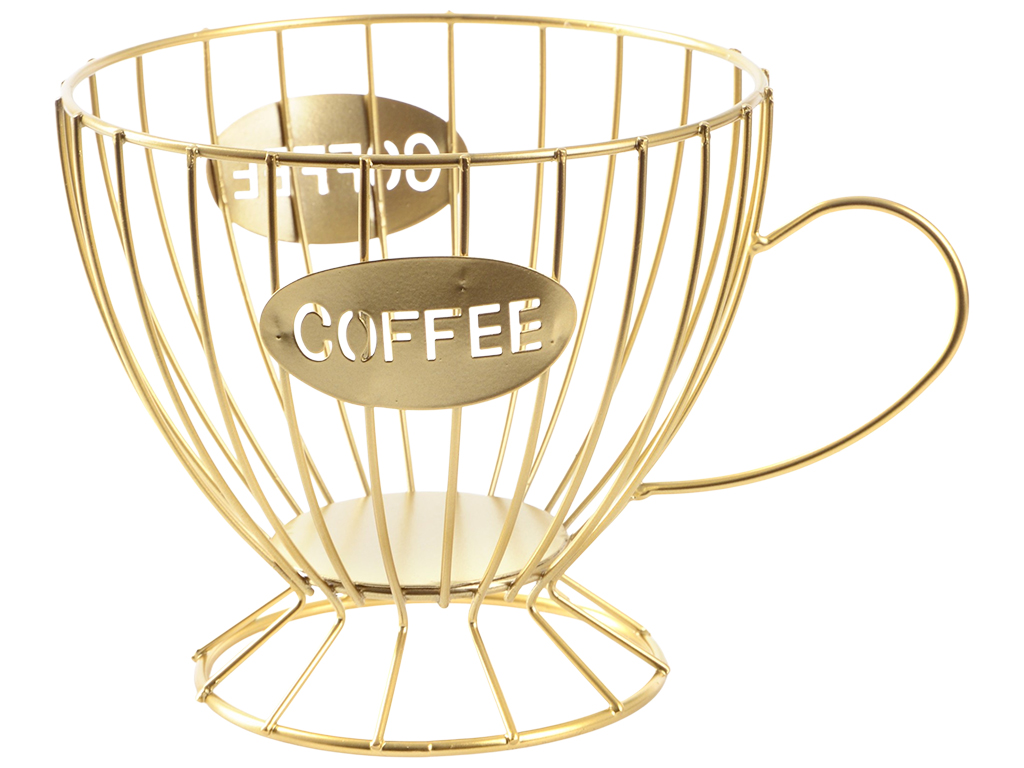 Ваза для фруктов Viva Lacy Cup Gold, 19,5x14x10,5см, 6900069839426
