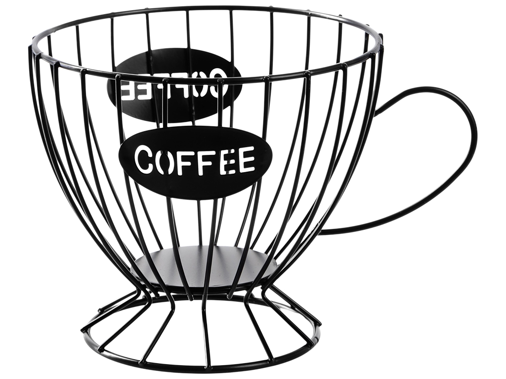 Ваза для фруктов Viva Lacy Cup Black, 19,5x14x10,5см, 6900069839433