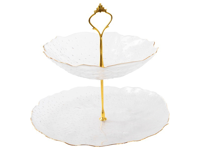 Блюдо Viva Incle, 2-ярусное, 19см, 26см, в крафт упаковке, 6900069839440