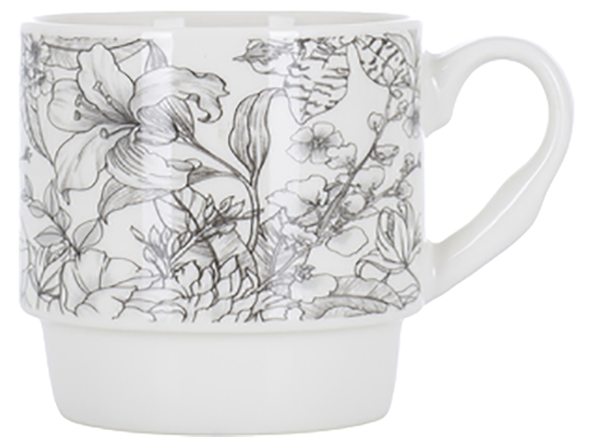 Набор чашек Limited Edition Blossom, на метал.подставке, 345мл (цена за набор 4шт) 6900065096137
