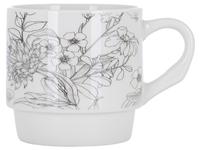 Набор чашек Limited Edition Blossom, на метал.подставке, 345мл (цена за набор 4шт) 6900065096137