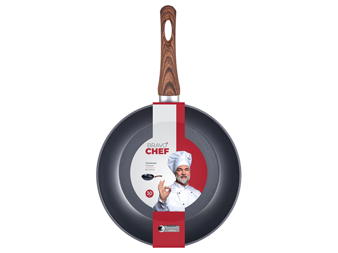 Сковорода классическая Bravo Chef, 30см, 6900068156012