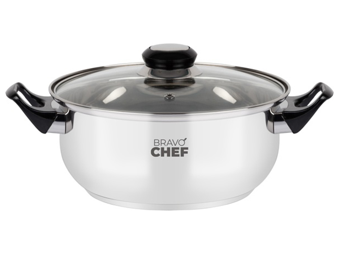 Кастрюля Bravo Chef, 20см, 2,3л, с бакелитовыми ручками, 6900068110786