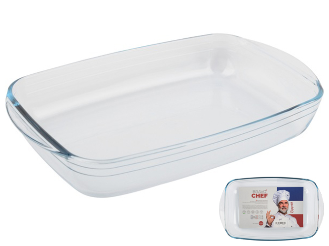 Форма скляна Bravo Chef, прямокутна, 39х25х7см, 3156178439603