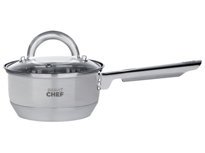 Ківш Bravo Chef, з кришкою, 14см, 1,15л, 6900067208729