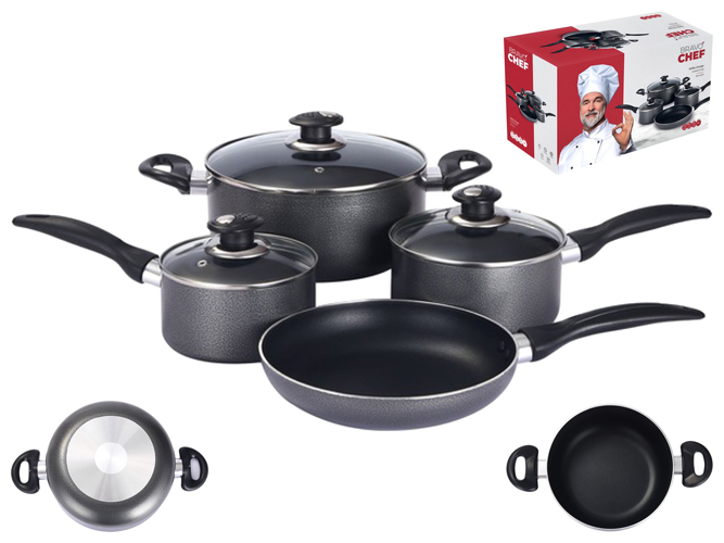 Набор посуды Bravo Chef (цена за набор из 7 предметов) 6900068155930