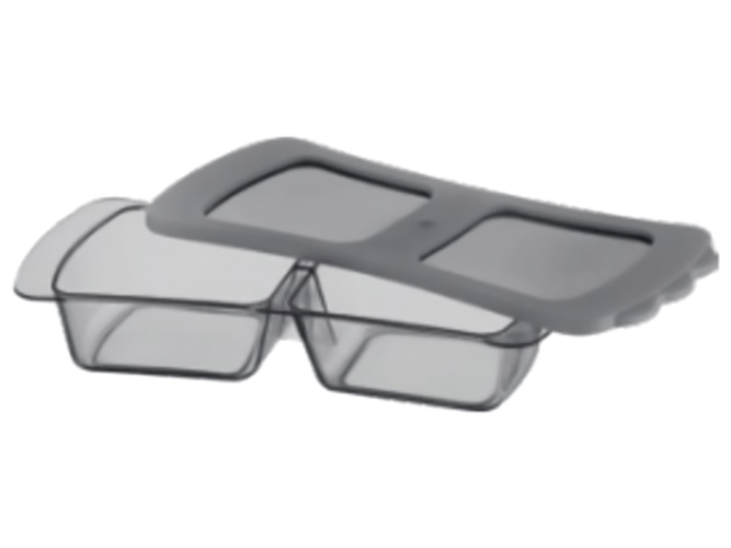 Контейнер пластиковий Bager Sapphire Breakfast Box, подвійний, 2 x 100мл, 8697853091808