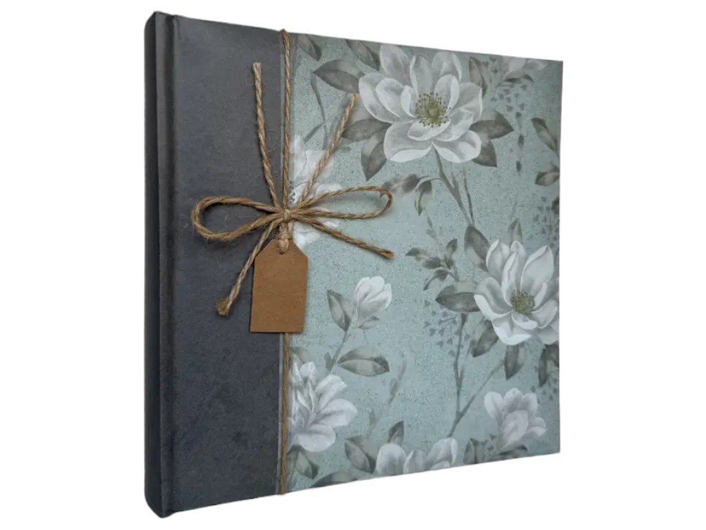 Фотоальбом EVG Flower Grey, 200 фото, 10×15 см, палітурка книжкова
