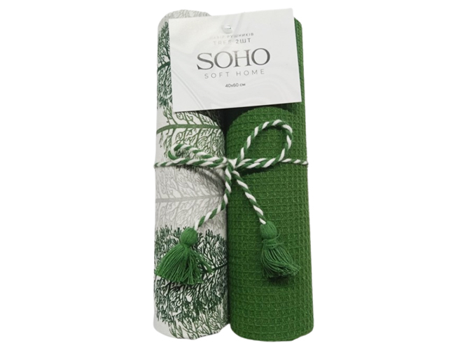 Набір рушників Soho Tree, 40х60см (ціна за набір 2шт) 8900069804644