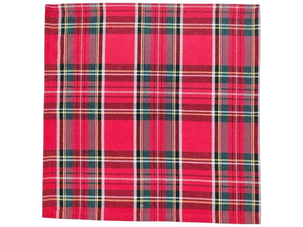 Набор полотенец Soho Sell Red, хлопок, 40×40см, цвет красный в клетку, 4шт