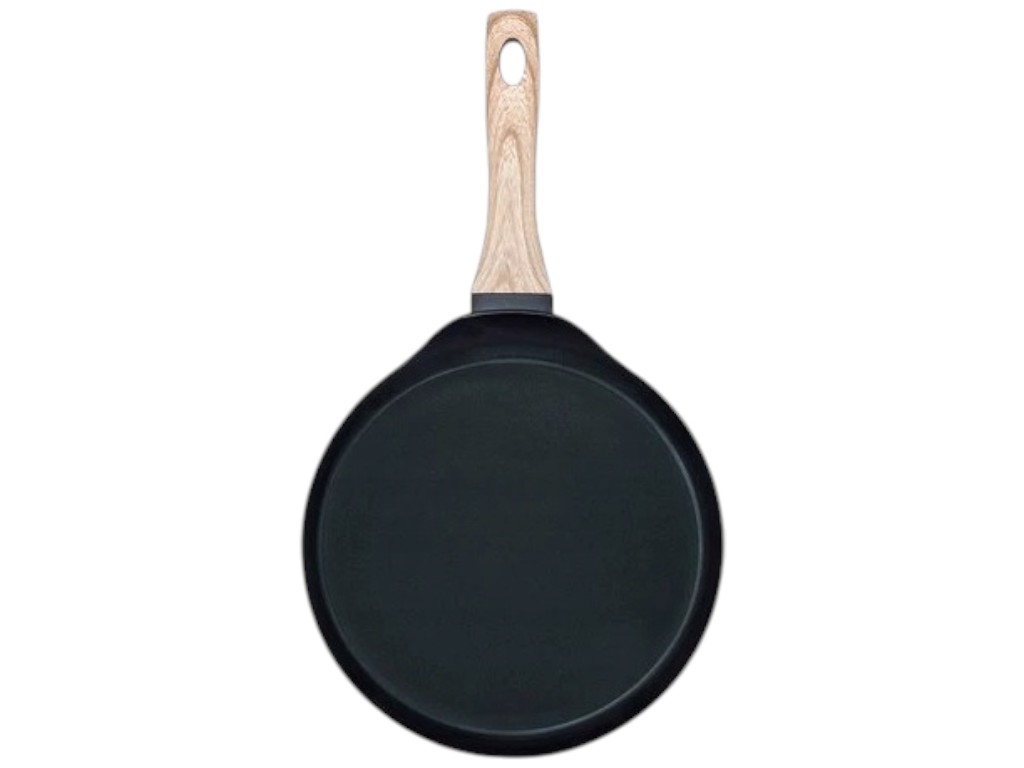 Сковорода блинная Pyrex Cook&Care, шпатель, алюминий, керамическое покрытие, 26см, цвет черный