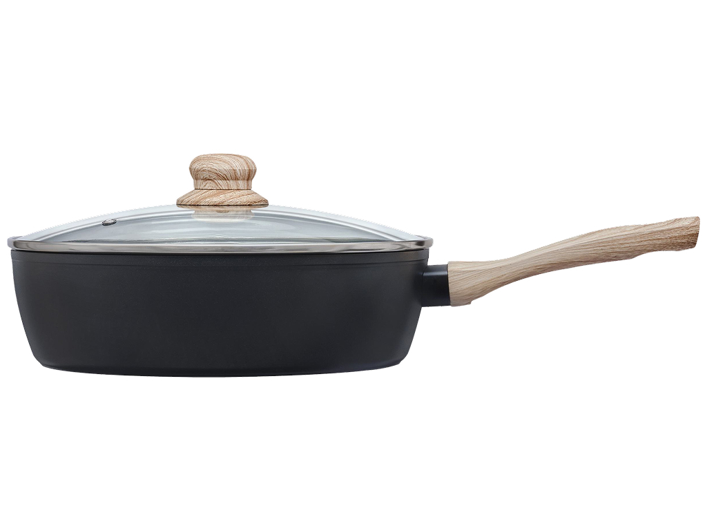Сковорода глибока Pyrex Cook&amp;Care, алюміній, 28см, з кришкою