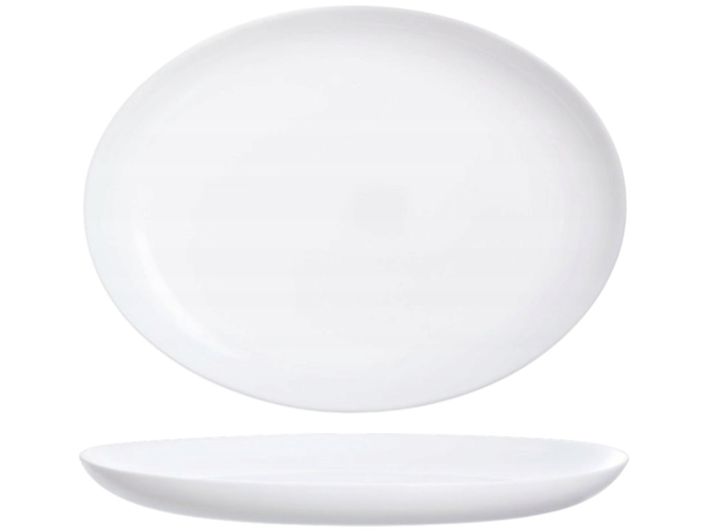 Блюдо Luminarc Diwali White, овальное, закалённое стекло, 33×25×3,6см, цвет белый