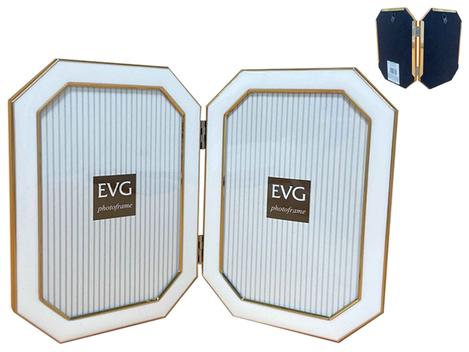 Фоторамка EVG Onix, 2-10x15см, біла, 6900068846241