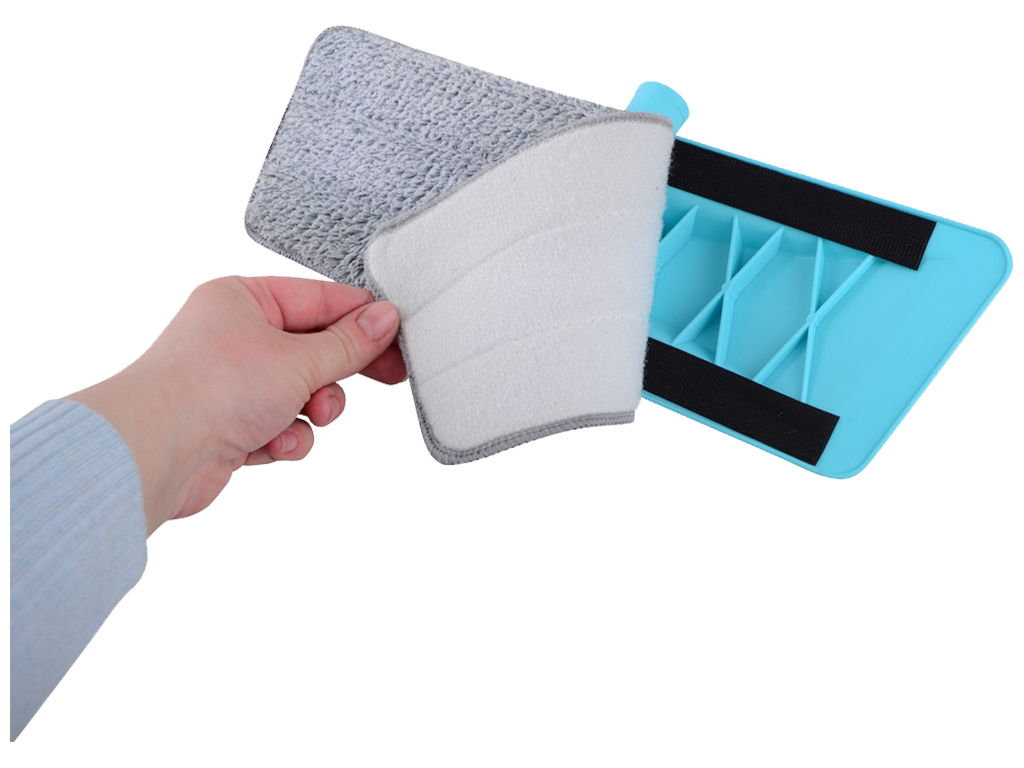 Швабра Idea Home Blue, з розпилювачем, мікрофібра, 117х35х11см, 6900070387138