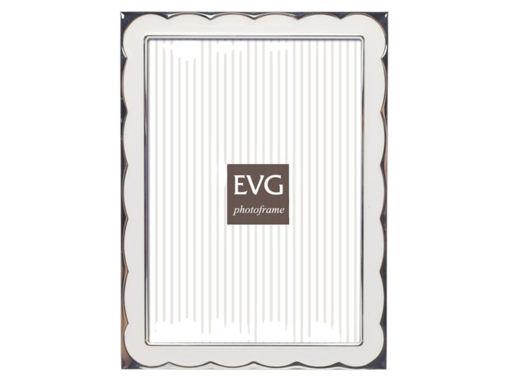 Фоторамка EVG, ONIX E03 White, метал, 10×15 см