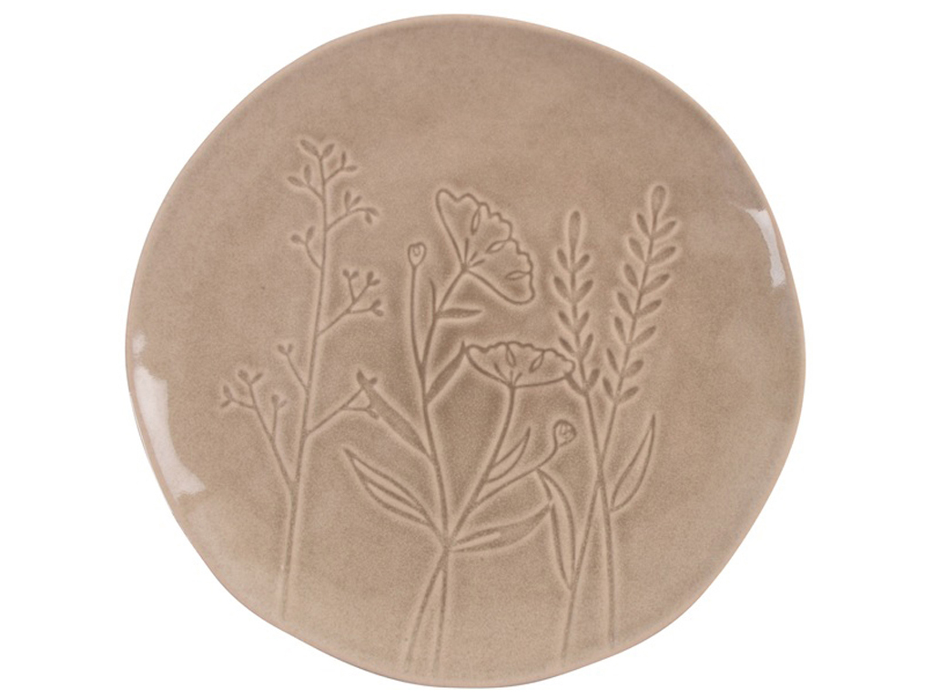 Тарілка Limited Edition Herb nature обідня, 27см (колір бежевий) 6900069123037